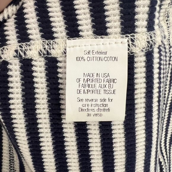 Theory Striped Short Sleeve Navy & White Cotton T-Shirt Dress Size Small - Picture 4 of 6